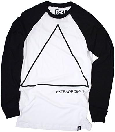 Mens Extraordinary Triangle Baseball Raglan Jersey Minimal Graphic T-Shirt Medium
