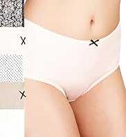5 Pack Cotton Rich High Rise Assorted Midi Knickers