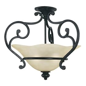 Thomas Lighting - M2823-26 : Napa Transitionally styled three-light semi-flushmount by Thomas Lighting