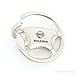 Au-TOMOTIVE GOLD Steering Wheel Key Chain for Nissan Maxima (Chrome)
