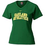 Nike Oakland Athletics Green Ladies Ligature Arched T-shirt