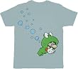 Nintendo Super Mario Brothers 3 Frog Light Blue T-shirt Tee