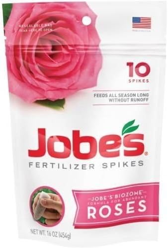 Nceonshop(TM) Jobe's 4102 Rose Outdoor Fertilizer Food Spikes, 10-Pack New