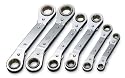 SK 343 6 Piece 7-Millimeter to 18-Millimeter Offset Ratcheting Box End Wrench Set