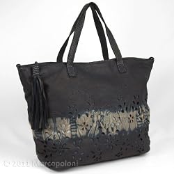 RICAMO - Laser Cut Floral Motif Tote