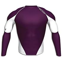 Under Armour Men's Blitz Compression L/S Tee ( sz. S, Purple/White )