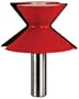 Freud 99-421 Molding Bevel Cutter For Use With Wide Crown Molding Router Bits Featuring TiCo Hi-Density Carbide, 1/2" Shank