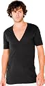 American Apparel Unisex Short-Sleeve Deep V-Neck T-Shirt
