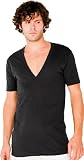 American Apparel Unisex Short-Sleeve Deep V-Neck T-Shirt