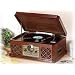 New Wooden Retro 6 in 1 Music Centre Transfer Vinyl, Tape, CD & Radio to Digital