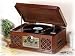 New Wooden Retro 6 in 1 Music Centre Transfer Vinyl, Tape, CD & Radio to Digital