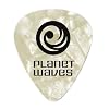 Planet Waves White Pearl Celluloid Guitar Picks, 10 pack, Light