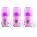 Nurtria BPA Free Self-Sterilizing Baby Bottles, Pink, 3 Pack