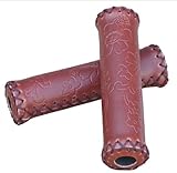 Nirve Island Flower Cruiser Bicycle Handlebar Grips (Tan)
