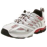 Stride Rite Little Kid/Big Kid Super Ball Lace-Up Sneaker,White/Silver/Red,6.5 XW US Big Kid