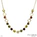 PILGRIM SKANDERBORG, DENMARK Nice Necklace With Genuine Crystals Well Made in Yellow Base metal and Multicolor Enamel. Total item weight 18.4g