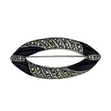 Sterling Silver Marcasite Olive Shape Onyx Pin