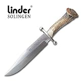 Linder Old West Stag Bone Bowie
