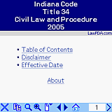 Indiana Civil Law and Proc 2005 downloadable Software