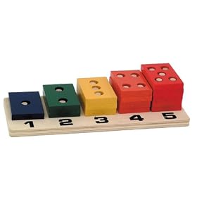 Toy Box Wooden Counting Blocks