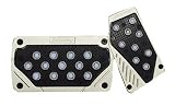 Americanauto 330518 Silver Automatic Pedal Pad Kit