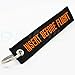 Insert Before Flight Keychain - Black/Orange - by Rotary13B1