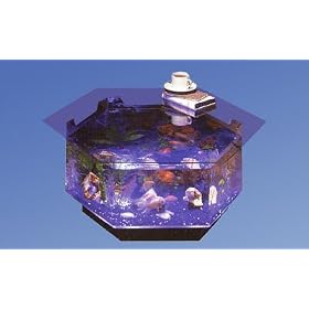 Aqua Octagon Coffee Table Aquarium by Midwest Tropical
