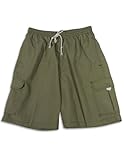 IMAGE OF Jon Lauren Apparel - Mens Swim Suit, Khaki (Size Medium)