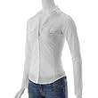 Timing Juniors Long Sleeve Button-front Blouse