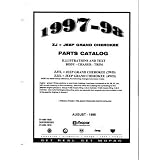 1997 1998 JEEP Parts Book List Guide Catalog Manual by Jeep