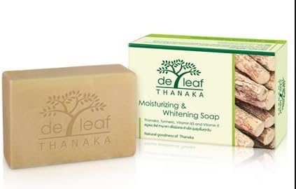 De Leaf Thanaka Herbal Soap Moisturizing Whitening Soap by Thanaka