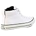 Converse Men's Street Leather Mid Top Sneaker, White/Black, 10 M US