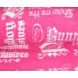 Playboy Bunny Playmate Pink & White Fleece Throw 0107 - 50"x60"