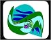 Mouse Pad with green, chasing, fish, catfish Image