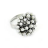 fashion adjustable size elegant imitation pearl rings, RN-609