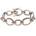 Sterling Silver 3 Colored Vermeil and Clear CZ title=