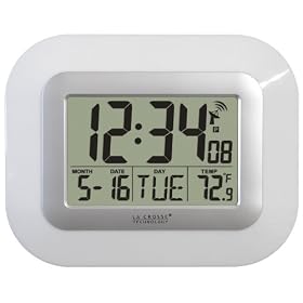 La Crosse Technology WT-8005U-W Atomic  Digital Wall Clock