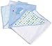 Spasilk 3 pack Soft Terry Hooded Towel Set, Blue