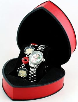 Betty Boop #BBW381S Women's Watch and Bracelet Gift Set