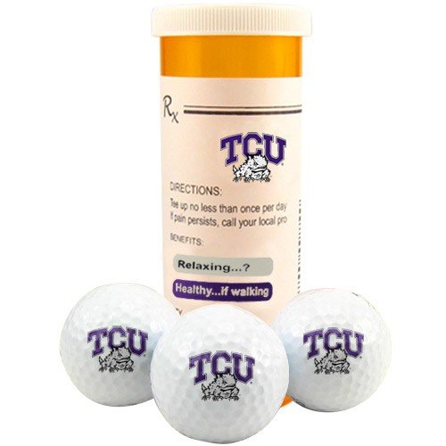 Texas Christian Horned Frogs Rx Three Pack Golf Balls