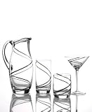 Luigi Bormioli Black Swirl Glassware Collection