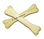 8" White Pressed Rawhide Bones - Pack of 10