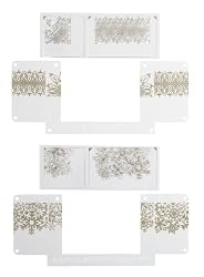 Martha Stewart Crafts Stamp Around the Page Snowflake and Calligraphy Set