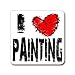 I Love Heart PAINTING - Window Bumper Laptop Sticker