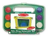 Melissa & Doug Take-Along Watercolor Paint Set