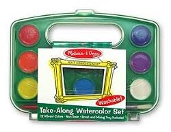 MELISSA & DOUG TAKE ALONG WATERCOLOR PAINT SET