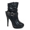 Garage Ankle Boots - Flasher - Women's High Heel Ankle Boot