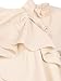 Choies Women's Ruffle Plain Long Sleeve High Neck Loose Beige Shirt Blouse