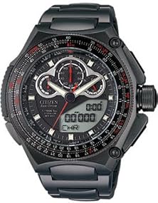 Citizen #JW0035-51E Limited Edition Men's Eco-Drive Black IP Titanium Promaster SST Watch