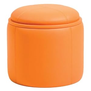 P'Kolino Storage Ottoman, Orange